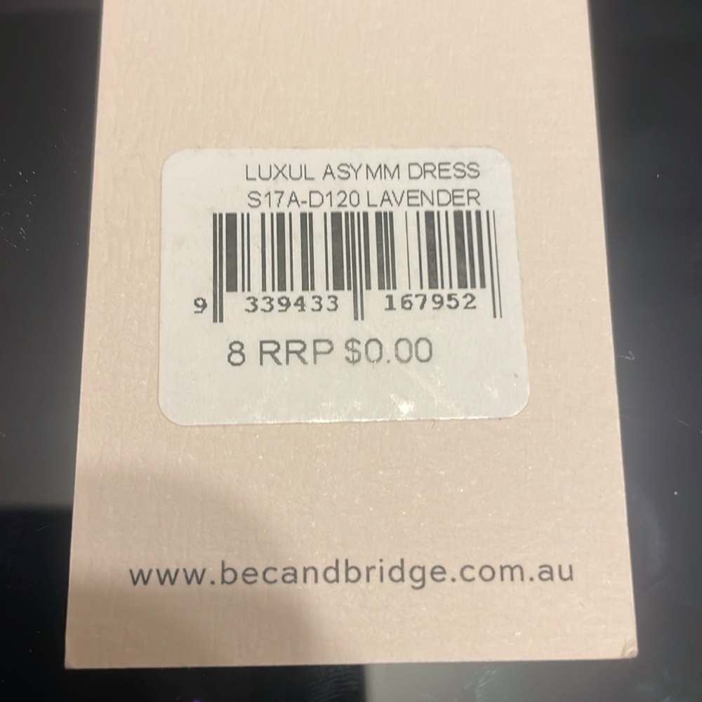 BEC+BRIDGE  Luxul Assymetric Lavender Dress Size 4 NWT - Picture 13 of 13